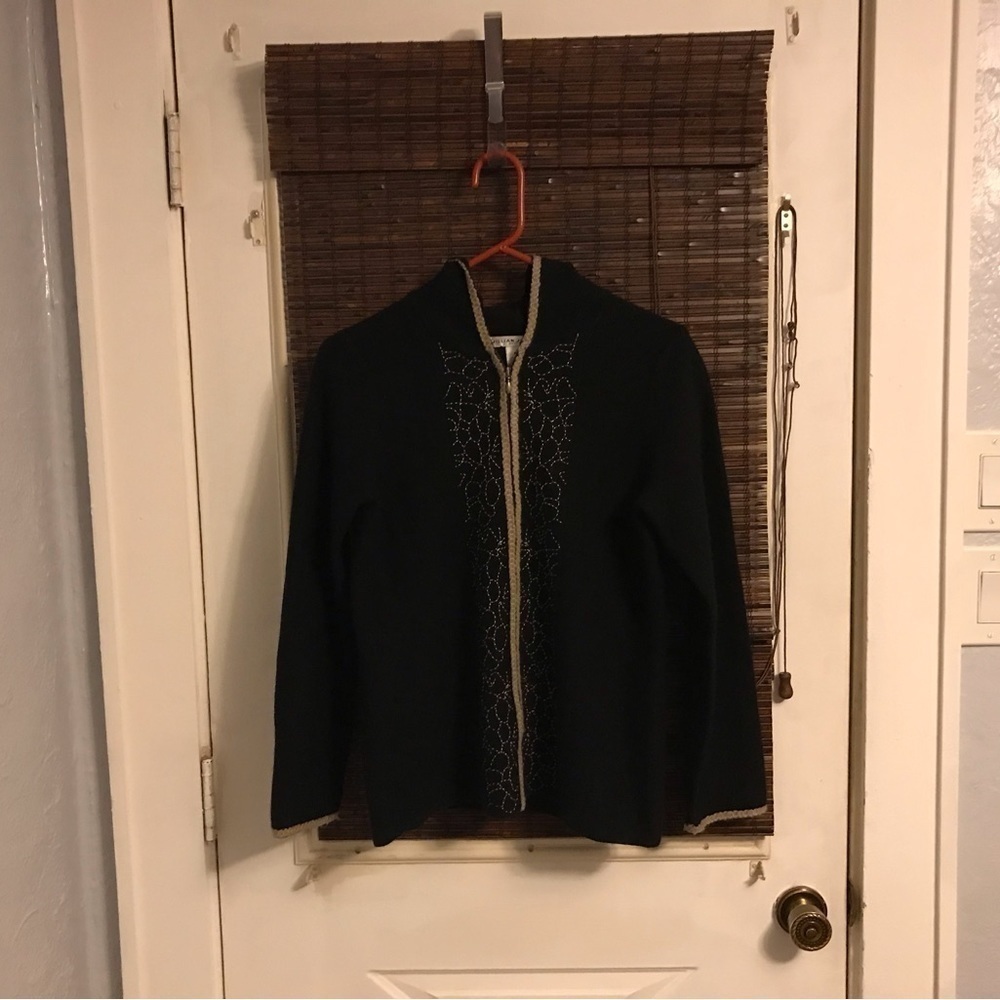 Jillian Jones Wool Zip up Hooded Sweater